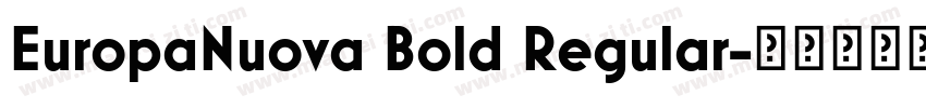 EuropaNuova Bold Regular字体转换